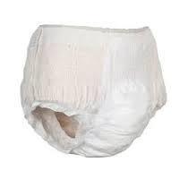 Plain White Highly Absorbent Disposable Adult Diaper