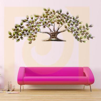 Double Toned Tree Metal Wall Decor Dimension(L*W*H): 56 X 1.5 X 25 Inch (In)