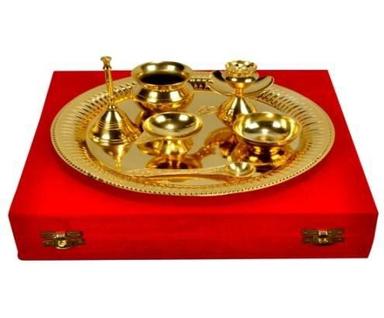 Pooja Thali Gold Plated