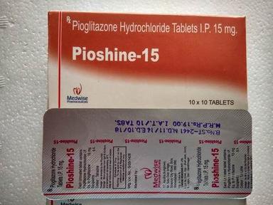  पियोशाइन 18 पियोग्लिटाज़ोन हाइड्रोक्लोराइड टैबलेट जनरल मेडिसिन 