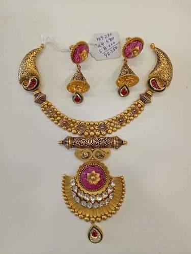 Designer Gold Necklace Set