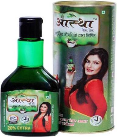 Shri Aastha Hair Oil Color Code: Green