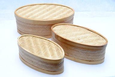 Oval Bamboo Box