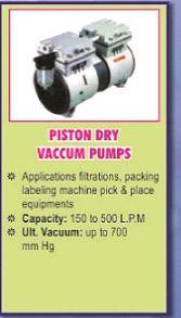 Piston Dry Vacuum Pump