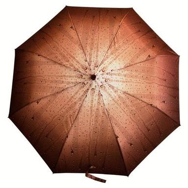Rain Drop Kareena Brown Fold Umbrella