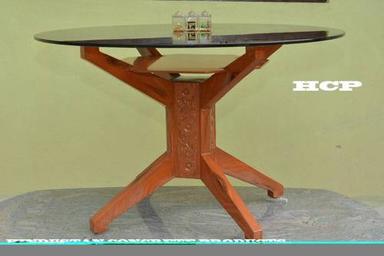 Round Glass Dinning Table