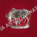 Decorative Metal Cow and Calf Statues