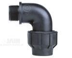 Compression Threaded Elbow - Poly Compression Fittings