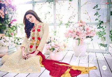 Organic Color Blooms Cotton Semi Stitched Salwar Suit