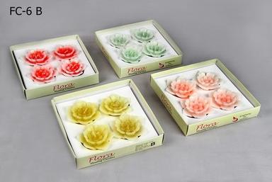 4Pcs Colored Floating Candle Burning Time: 2.5Hr Hours