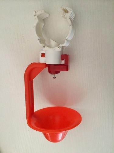 Red Automatic Poultry Water Drinkers System Hanging Cup Drinker
