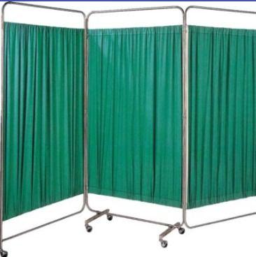 White And Green Hospital Bed Side Screen