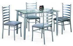 Stainless Steel Dining Table Set