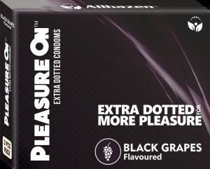 Black Grapes Extra Dotted Flavored Condoms