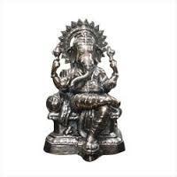 Black Metal Ganesha Statue