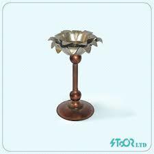 Designer Flower Shape Copper Candle Holder