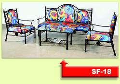 Colored Metal Sofa Set