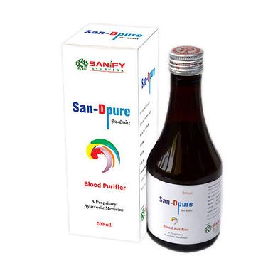 San Dpure Blood Purifier Syrup Age Group: For Adults