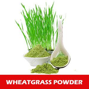 White & Black Natural Wheatgrass Powder