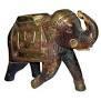 लकड़ी की हस्तनिर्मित हाथी की आकृति 
