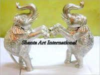 Fine Quality Decorative Silver Elephant