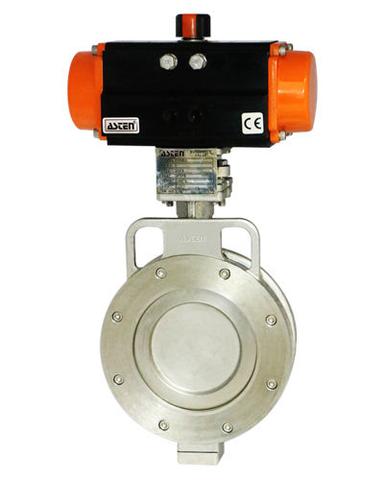 Ptfe Seals Actuator Operated Offset Disc Butterfly Valves