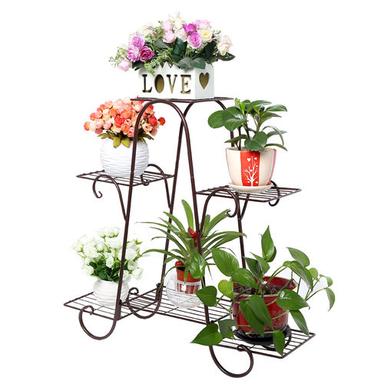 6 Wrought Iron Flowers Rack