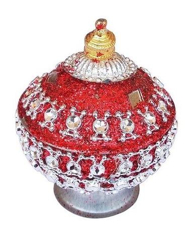 Traditional Handmade Red Kumkum Dabbi