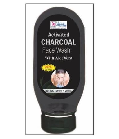 Activated Charcoal With Aloe Vera Face Wash 120 Gm Color Code: Black