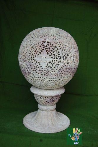 Marble Carving Table Lamp