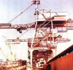 White Ship Unloader Crane