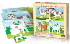 Fun With Puzzles Farm Animals