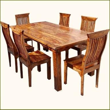 Chiffon Wooden Dining Table Set