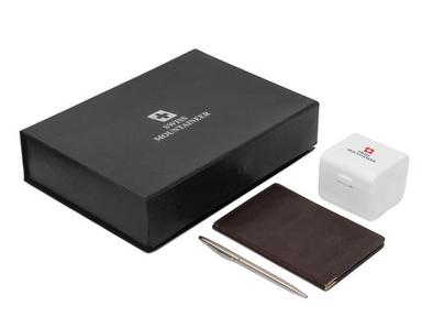 Black Pen+ Travel Adapter+ Passport Holder Combo Set