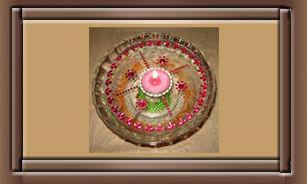 Stylish Colorful Floating Rangoli