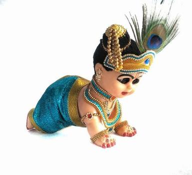Clay Handicraft Krishna Statue