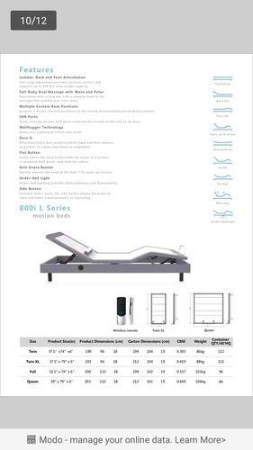 Electric Adjustable Massage Bed