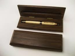 Dark Brown Wooden Pen Box