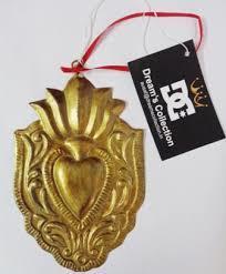 Golden Hanging Christmas Ornaments