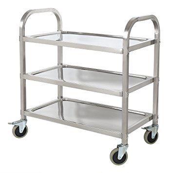 Rustproof Stainless Steel Kitchen Trolley