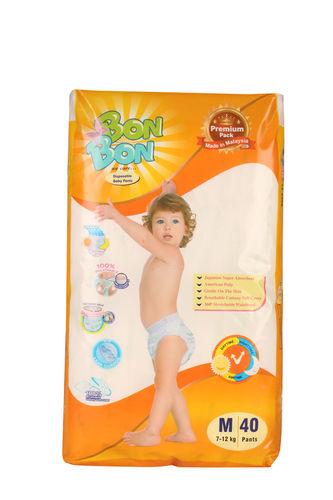 Bon Bon Disposable Baby Diaper Pants Size: Medium