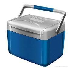 Blue and White Color Ice Box