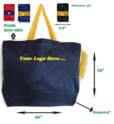 Foldable Polyester Grocery Shopping Bag Capacity: 15 Kilogram(Kg)