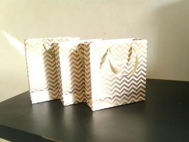 Barrier Printed Paper Bag With Flat Ribbon Handle