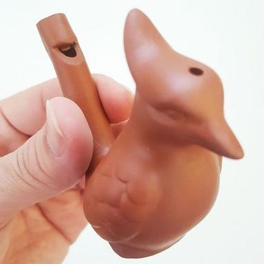Painting Terracotta Clay Singing Bird Whistle