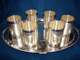 Silver Plated Glasses Set