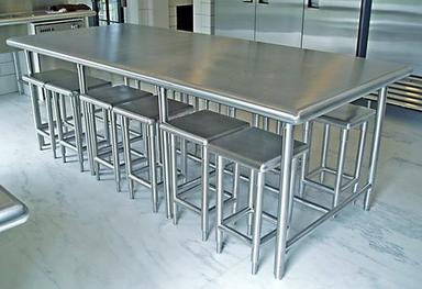 Stainless Steel Chair And Table