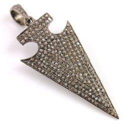 Diamond Arrowhead Charm Pendant