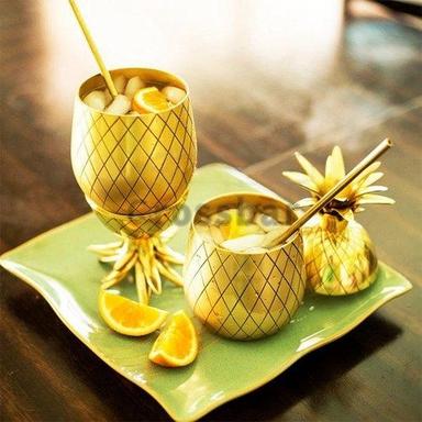 Metal Stainless Steel Pineapple Tumbler Cocktail Glass