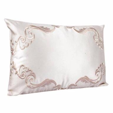 White Satin Silk Embroidered Cushion/Pillow Covers